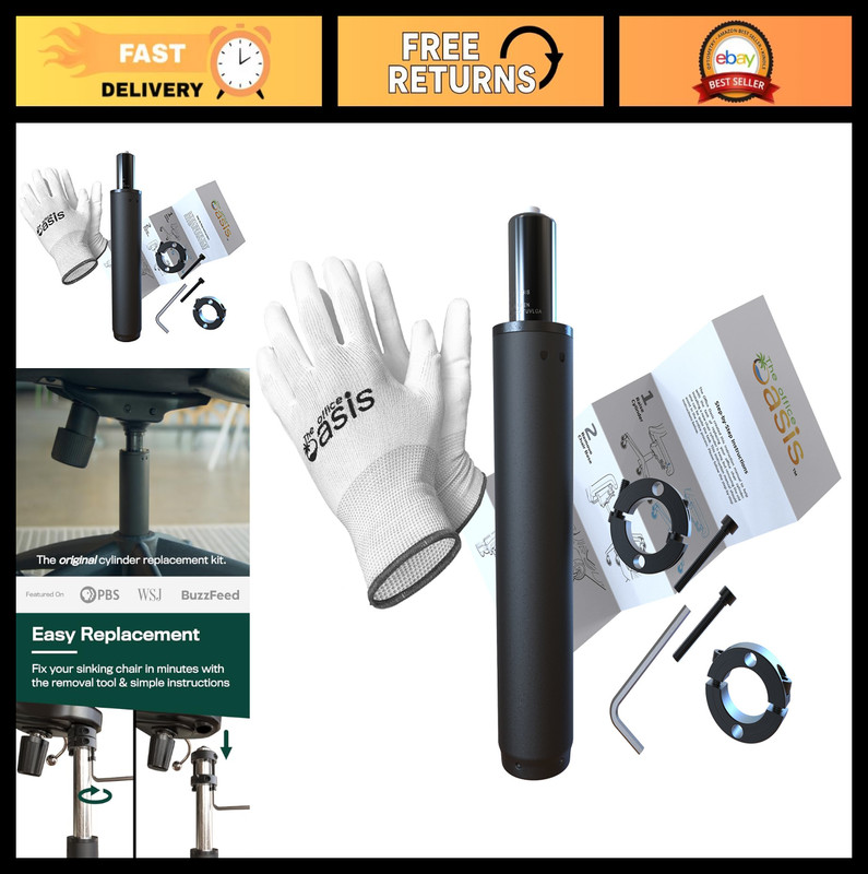 Office Chair Gas Lift Cylinder Replacement with Removal Tool