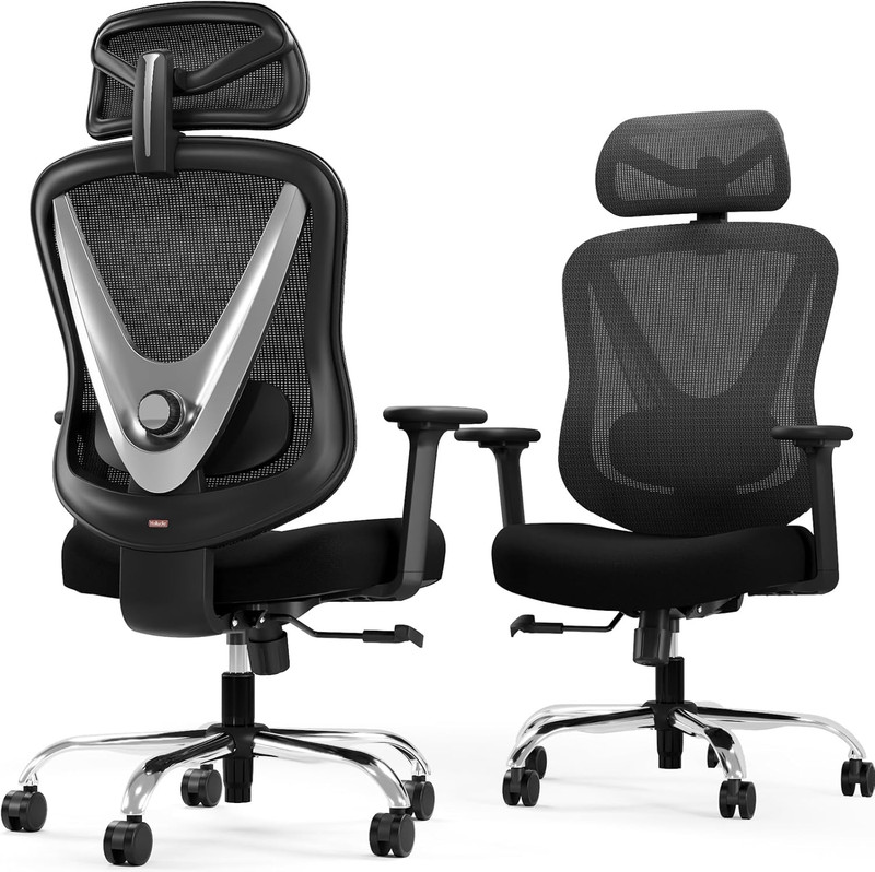 Ergonomic Mesh Office Chair - 3D Adjustable Lumbar Support & 3D Armrests, V-Shap gallery