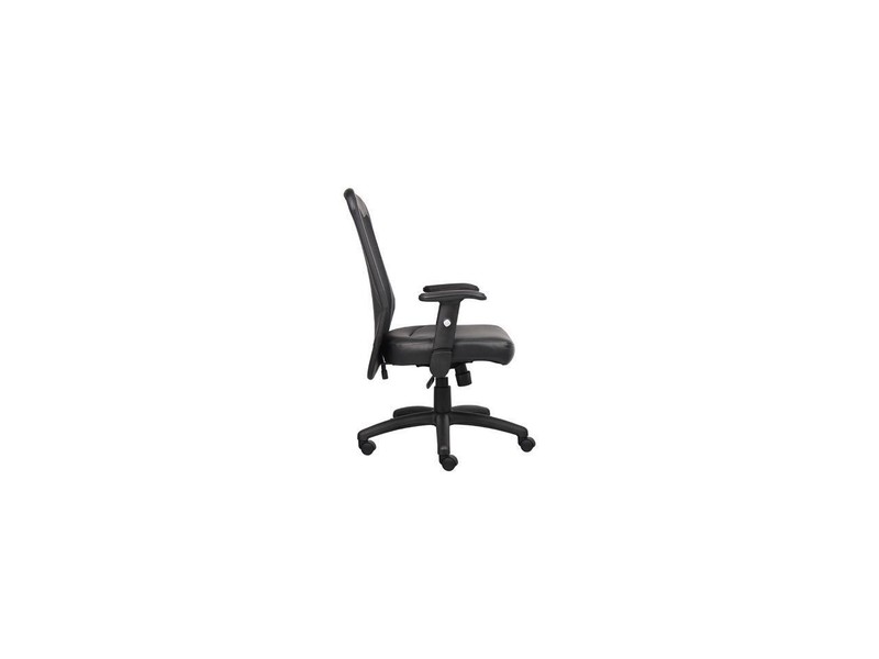 Boss Office Products B580 The Web Back And Leather Plus Seat with Web Tension K gallery