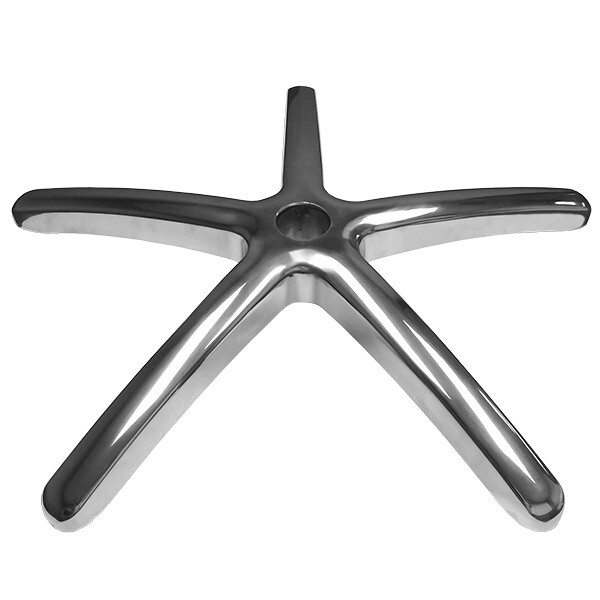 26″ Polished Aluminum Replacement Office Chair Base – S3803