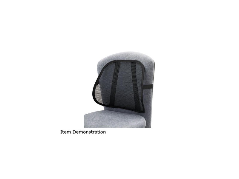 Safco 7153BL Mesh Backrest, 17-1/2w x 3-1/8d x 15h, Black