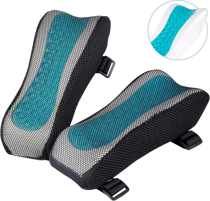 Comfortable and Breathable Ergonomic Armrest Pads - Set of 2 for Versatile Use gallery