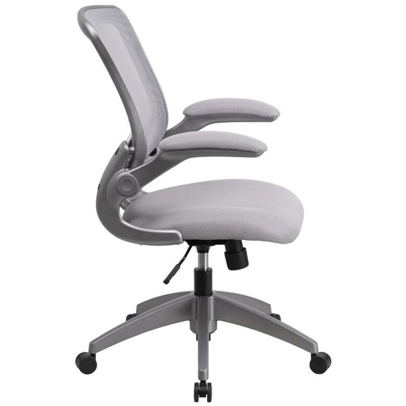 Pemberly Row Modern / Contemporary Mesh Swivel Office Chair in Gray gallery