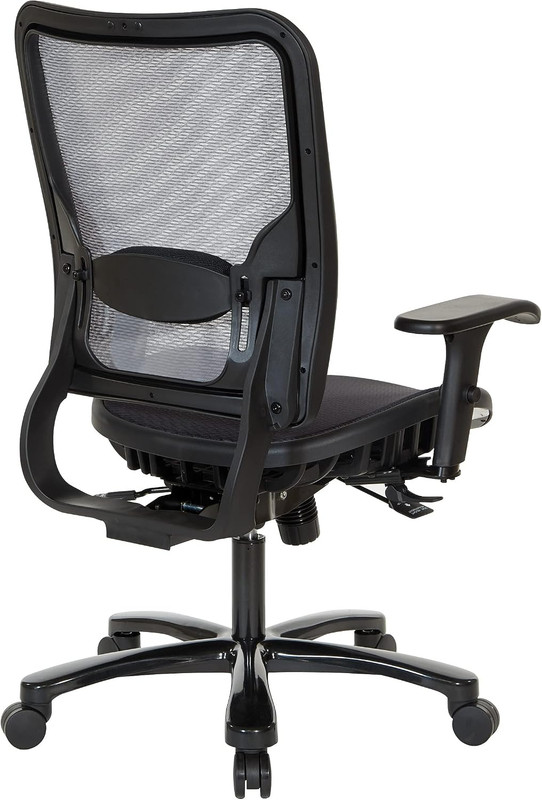 Space Seating 75 Series Big & Tall Ergonomic Office Chair, 400 lb Limit, Black gallery