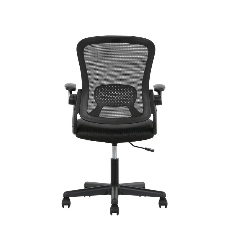 Mainstays Mesh Back Office Chair 275lb Black Ergonomic Flip-Up Arms Ergonomic gallery