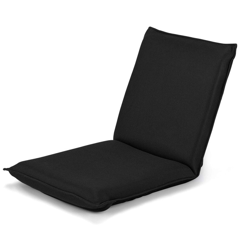 Giantex Adjustable Mesh Floor Sofa Chair, 6-Position Multiangle Padded Floor Cha