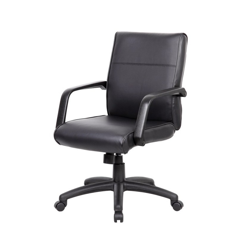 Boss Mid Back Executive Chair In LeatherPlus gallery