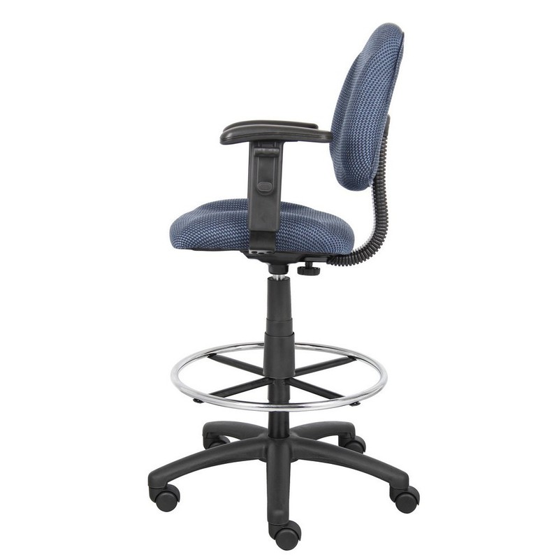Boss Drafting Stool (B315-Be) W/Footring And Adjustable Arms gallery