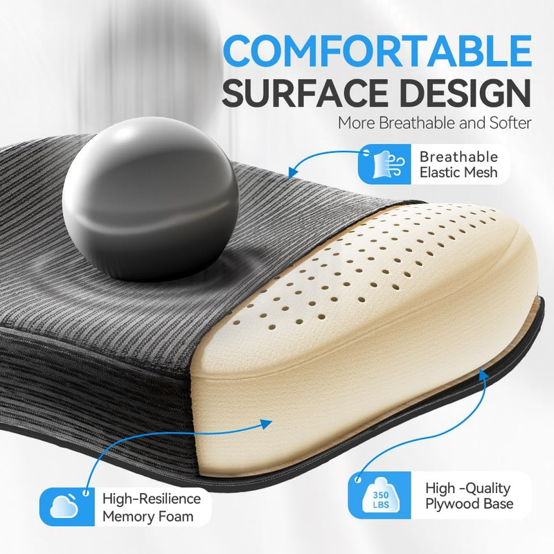 Ergonomic Office Chair with Headrest 3D, Mesh Office Desk Chair with Adjustable gallery