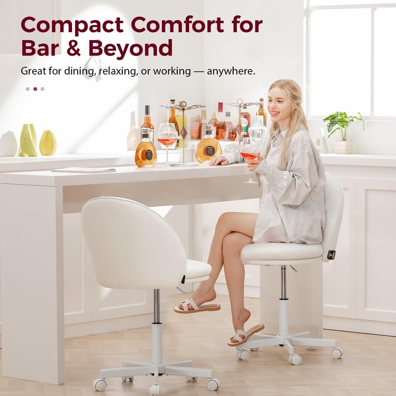 Small Ergonomic Tall Office Chair, Computer Desk Chair with Wheels Versatile ... gallery