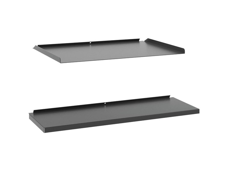 Basyx Manage Series Shelf and Tray Kit Steel 17-1/2w x 9d x 1h Ash MGSHTRA1 gallery