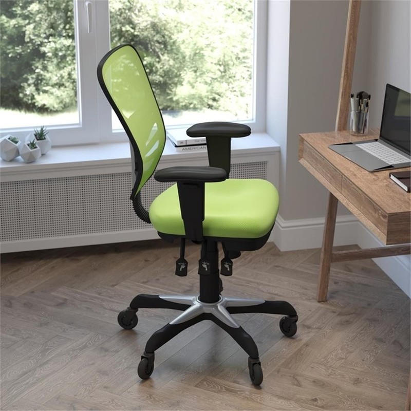 Scranton & Co Mid-Back Ergonomic Mesh Chair with Lumbar Support in Green gallery
