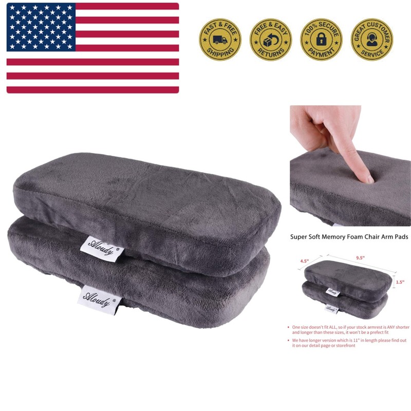 Ergonomic Memory Foam Office Chair Armrest Pads, Comfy Gaming Chair Arm Rest …