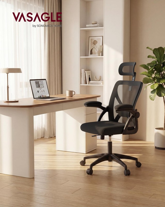 Ergonomic Mesh Office Chair with Adjustable Lumbar and Headrest, 90-105° Tilt... gallery