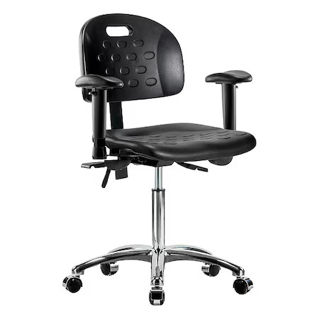 Medium Bench Chair Ergonomic Chair, Adjustable Arms, 20-1/2″ to 28″ Height,