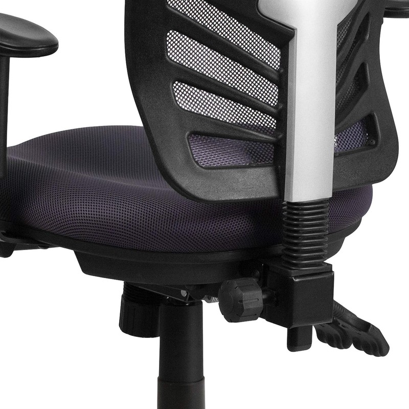 Pemberly Row Contemporary Mid Back Mesh Swivel Office Chair in Dark Gray gallery