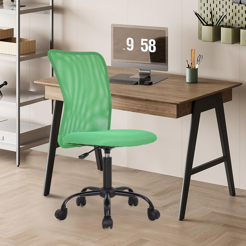 Ergonomic Mesh Desk Chair with Lumbar Support - Pack of 2, Green gallery