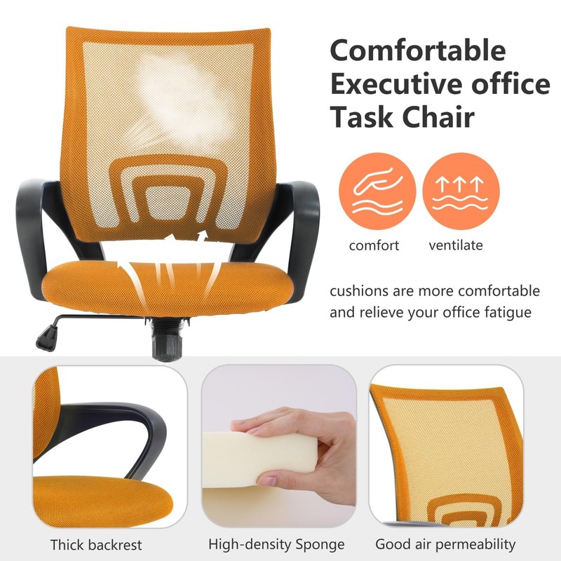 Ergonomic Mesh Office Chair with Lumbar Support, Adjustable Armrests, Rolling Sw gallery