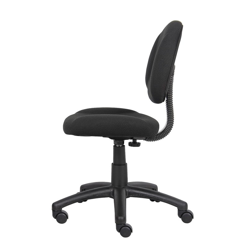 Boss Fabric Task Chair, Black (B315-BK) No Arms gallery