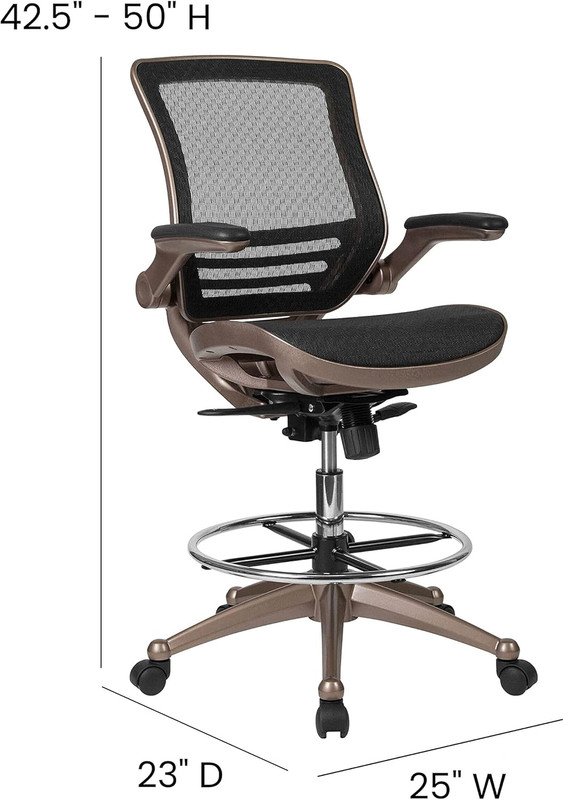 Waylon Mid-Back Swivel Office Chair with Adjustable Foot Ring and Seat Height, E gallery