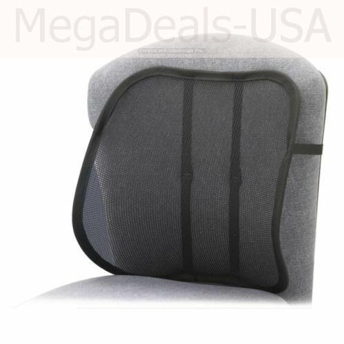 Safco Mesh Backrest, 17-1/2" x 3-1/8" x 15", Black, T-Arm - SAF7153BL