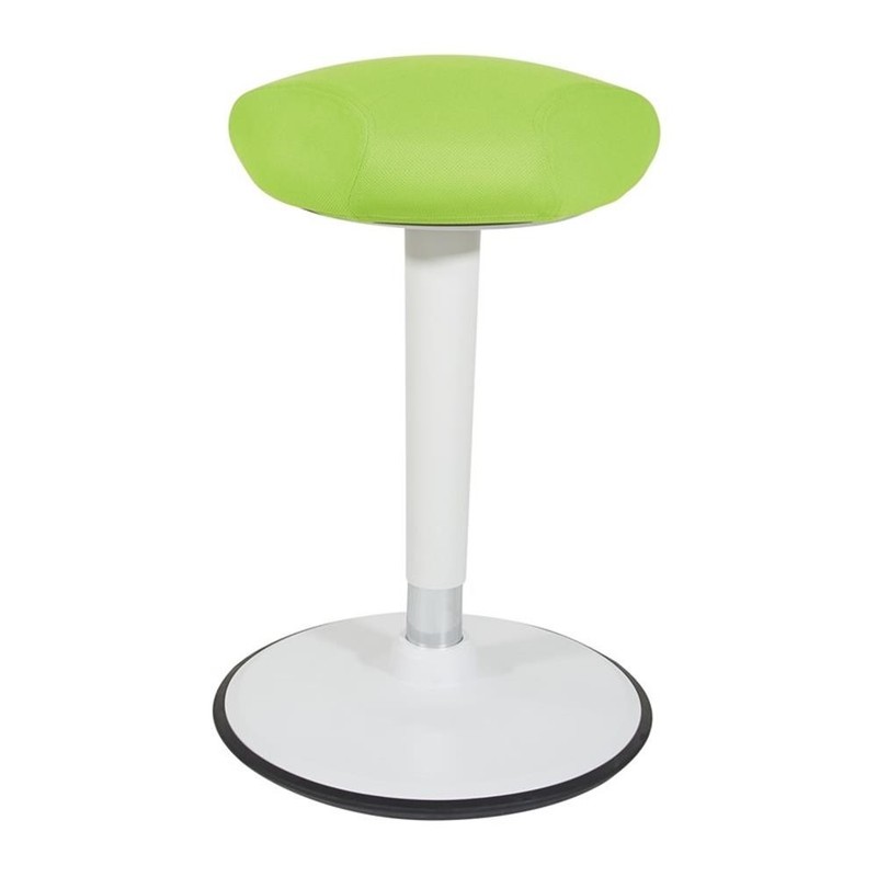 Scranton & Co Adjustable Perch Seat 24 to 34 Inches in Green and White gallery