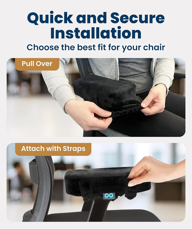 Elevate Series by Office Chair & Wheelchair Arm Pads - Memory Foam Armrest Cove gallery
