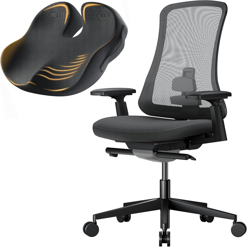 Flexer Pro Ergonomic Office Chair & SC Butterfly XL Cushion Comfort Set