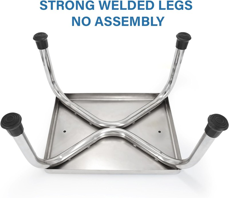 Vaunn Medical Foot Step Stool 350lbs Heavy-Duty Welded Chrome Without Handle gallery