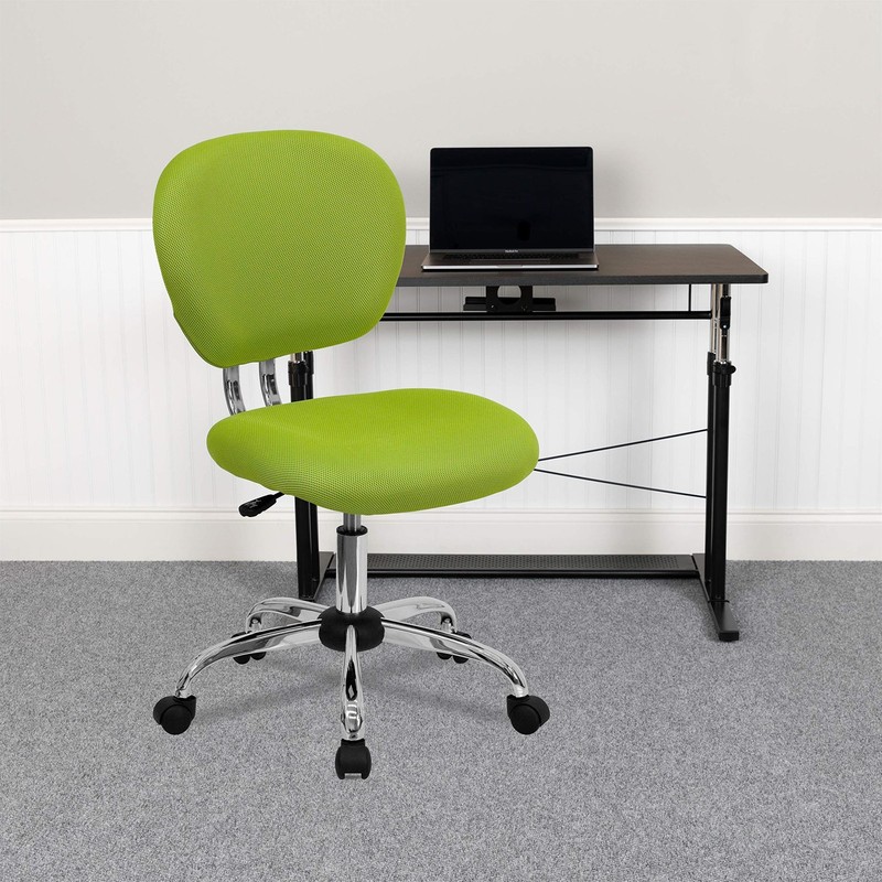 Scranton & Co Mid-Back Mesh Task Office Chair in Apple Green gallery