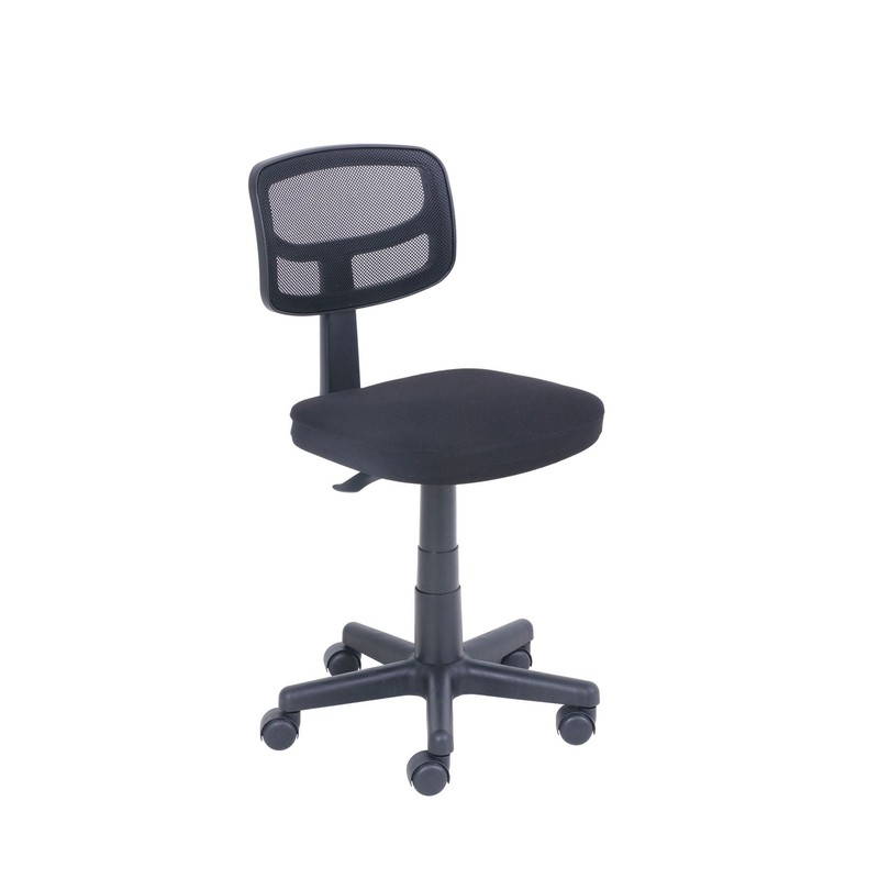 Mainstays Mesh Task Chair with Plush Padded Seat, Teens and Adult, Black/Black