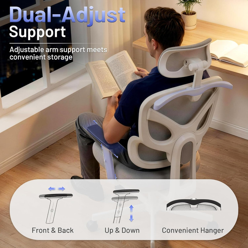 Ergonomic High Back Mesh Office Chair with Lumbar Support & Adjustable Headrest gallery