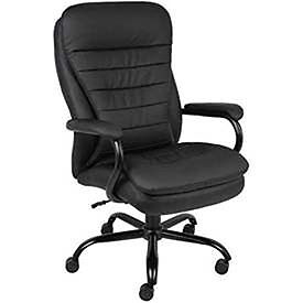 Big Tall Executive Chair Caresoft Upholstery Black