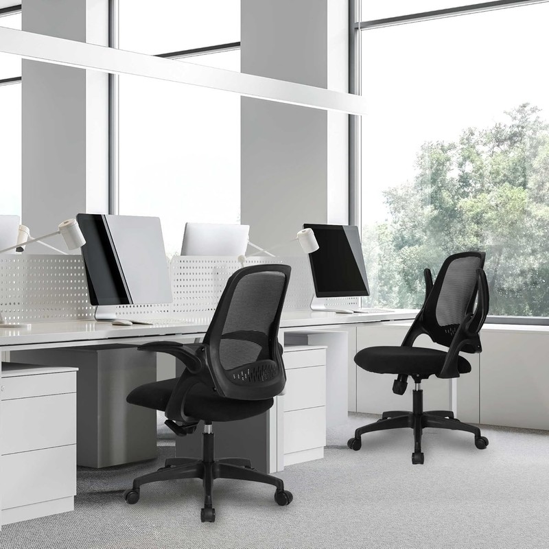 Ergonomic Gaming Office Chair with Lumbar Support & Adjustable Height - Black gallery