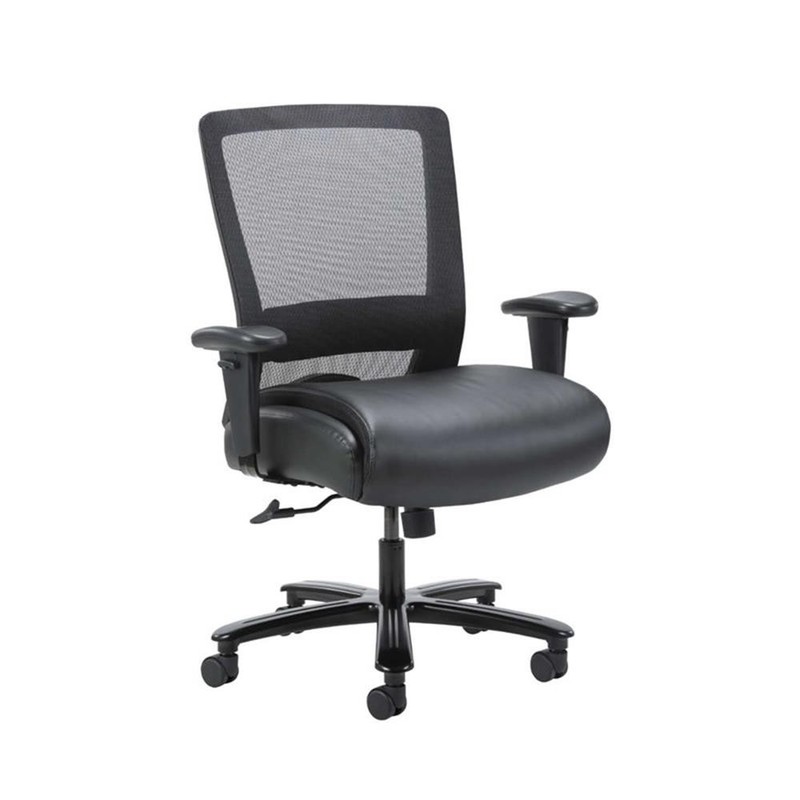 Pemberly Row Contemporary Heavy Duty Big & Tall Mesh Desk Chair (400lb)