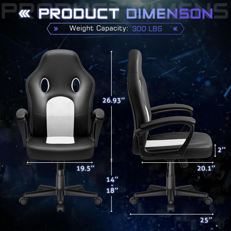 sillas de oficina gris de escritorio silla gamer con ruedas para gaming Regalo gallery