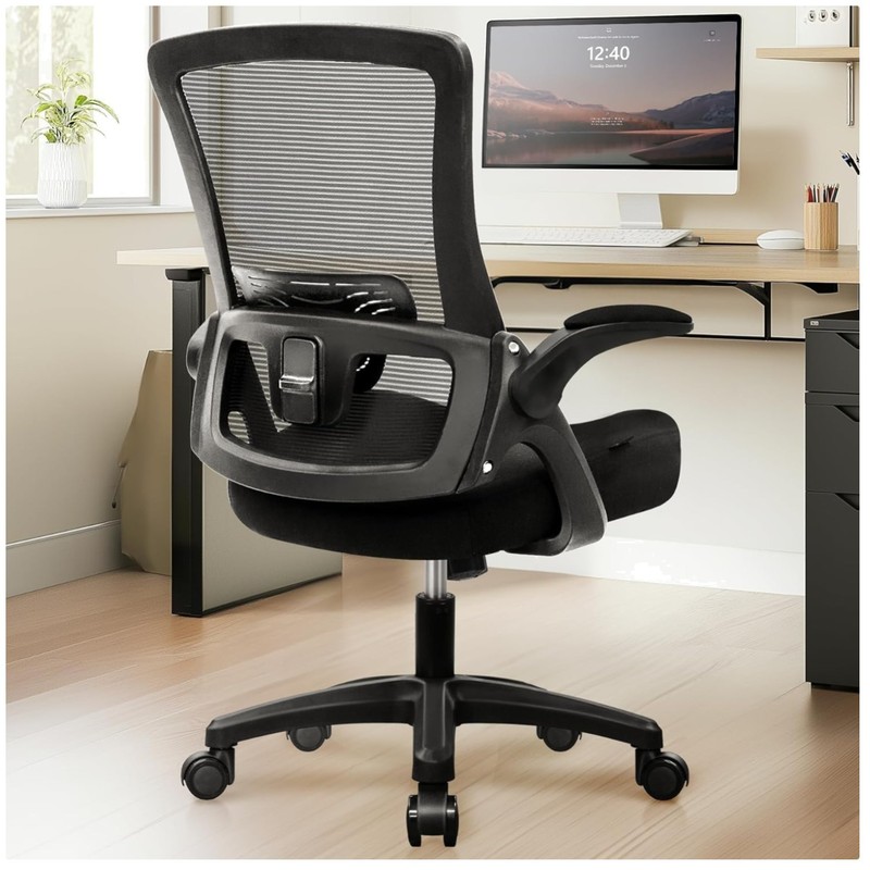 Adjustable High Back Computer Chair for Home Office – Black