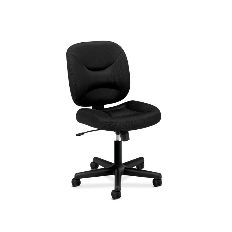 ValuTask Ergonomic Armless Office Chair with Breathable Mesh Low Back, Center…