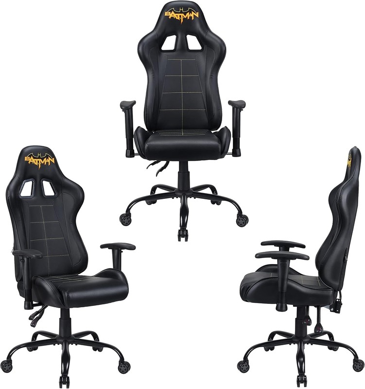 Batman Official Ergonomic Gamer Chair Adjustable Back and Armrests Adult Gaming gallery