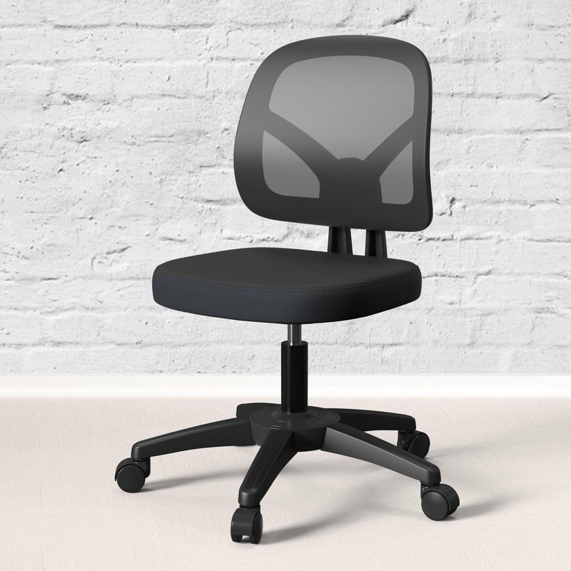 KIZECK ARMLESS MESH SMALL OFFICE Desks Without Armrests Adjustable Height