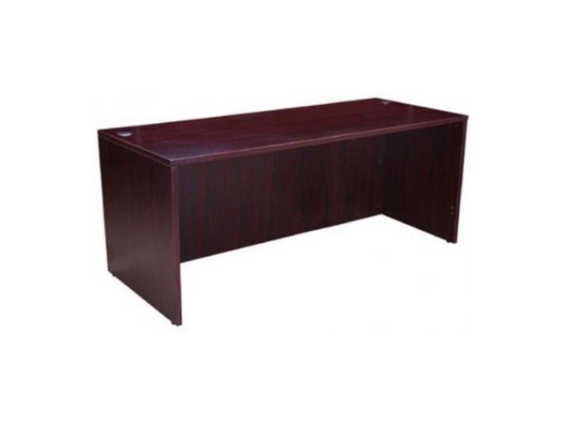Desk Shell in Mocha Finish (71 in. W x 36 in. D x 29 in. H (176 lbs.)) gallery