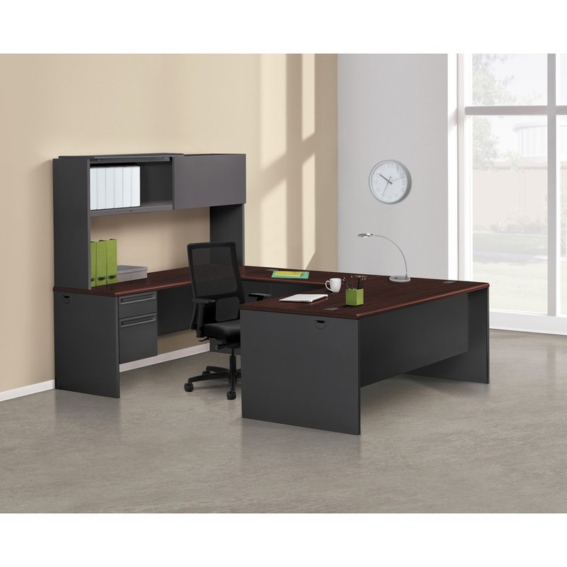 The Hon 38854NS 72" Double Pedestal Credenza Mahogany gallery