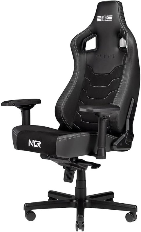 Next Level Racing Elite Gaming Chair Black Leather and Suede Edition