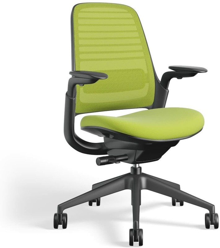 New Steelcase Series 1 Office Desk Chair Black Frame - Wasabi Cogent Connect