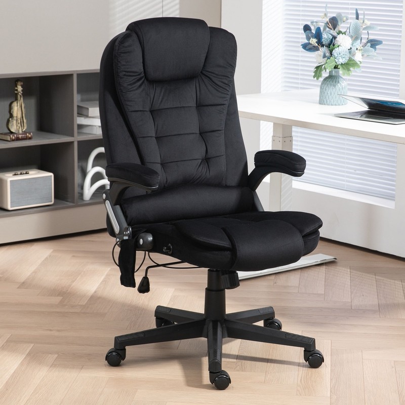 6 Point Vibrating Massage Office Chair with Lumbar Heat