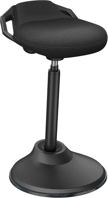 Ergonomic Adjustable Standing Desk Stool with Anti-Slip Base for Comfort