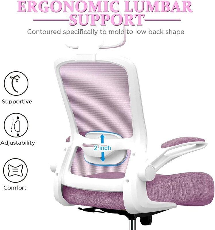 Versatile Ergonomic Chair with Adjustable Height & Headrest for Home Office Use gallery