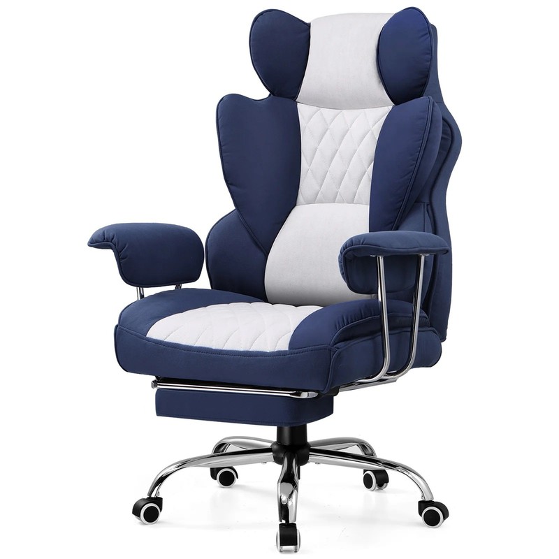 Big & Tall Gaming Chair Ergonomic Office w/Footrest Pocket Spring Lumbar