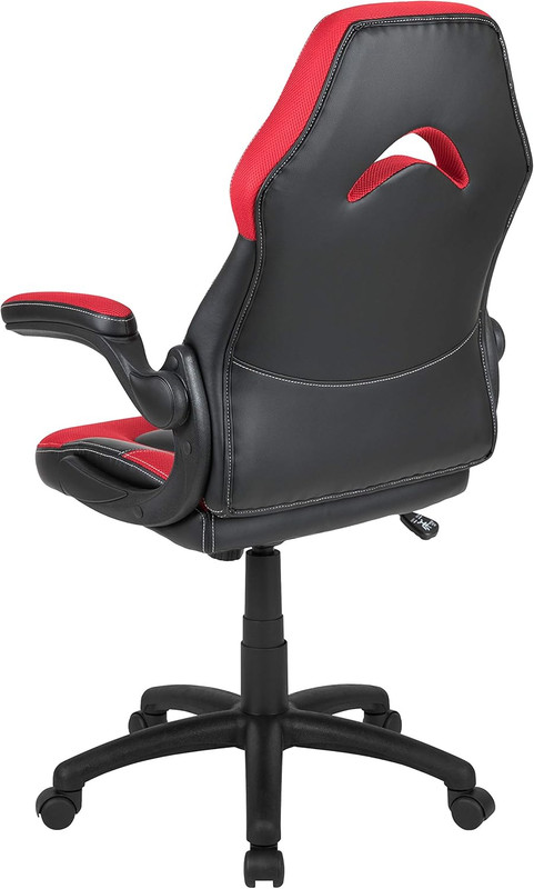 X10 Ergonomic High-Back Racing Gaming Chair with Flip-Up Arms, Red/Black gallery