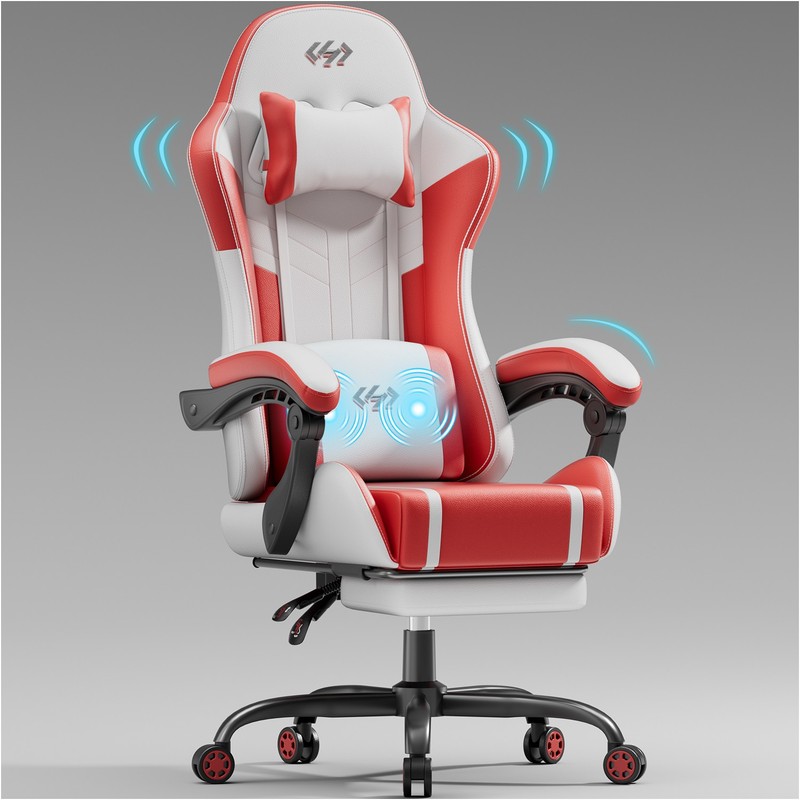 Ergonomic Gaming Chair with Footrest, Computer Chair with Headrest, Office Chair gallery